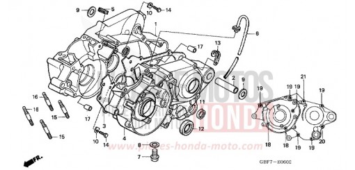 CARTER MOTEUR CR85RB5 de 2005